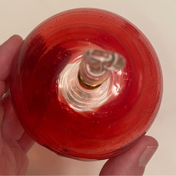 Disney arribas bros Mickey Mouse Red Gold Blown Glass Finial Ornament 8.5" Box - Picture 12 of 15